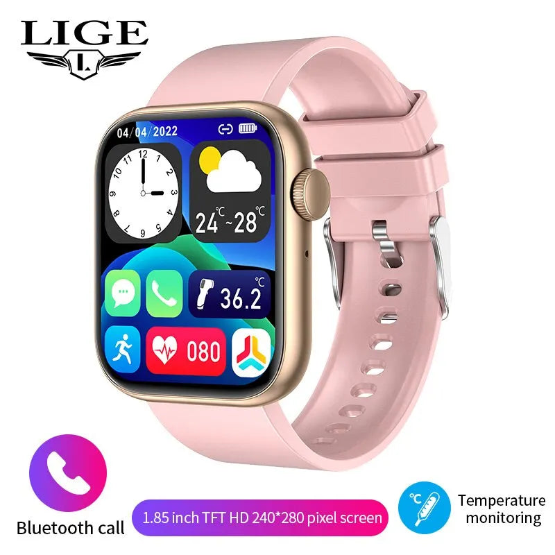 LIGE Women's Smart Watch - Bluetooth Calling and Fitness Tracker