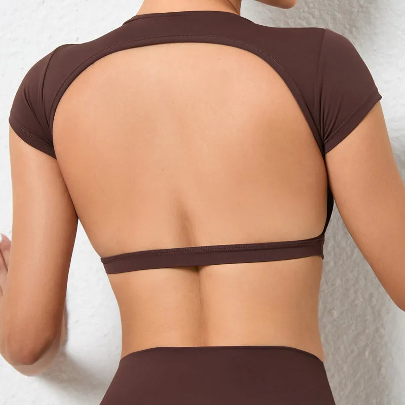 Workout Crop Top - Breathable Comfort and Flexible Fit