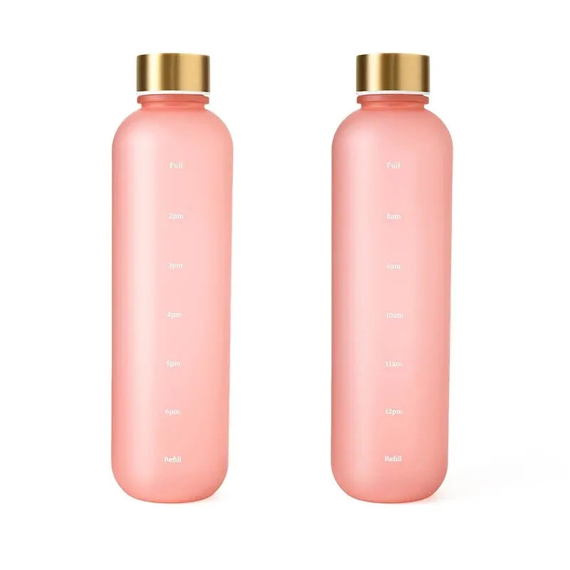 Motivational Water Bottle - Time Marker and Leak-Resistant Hydration