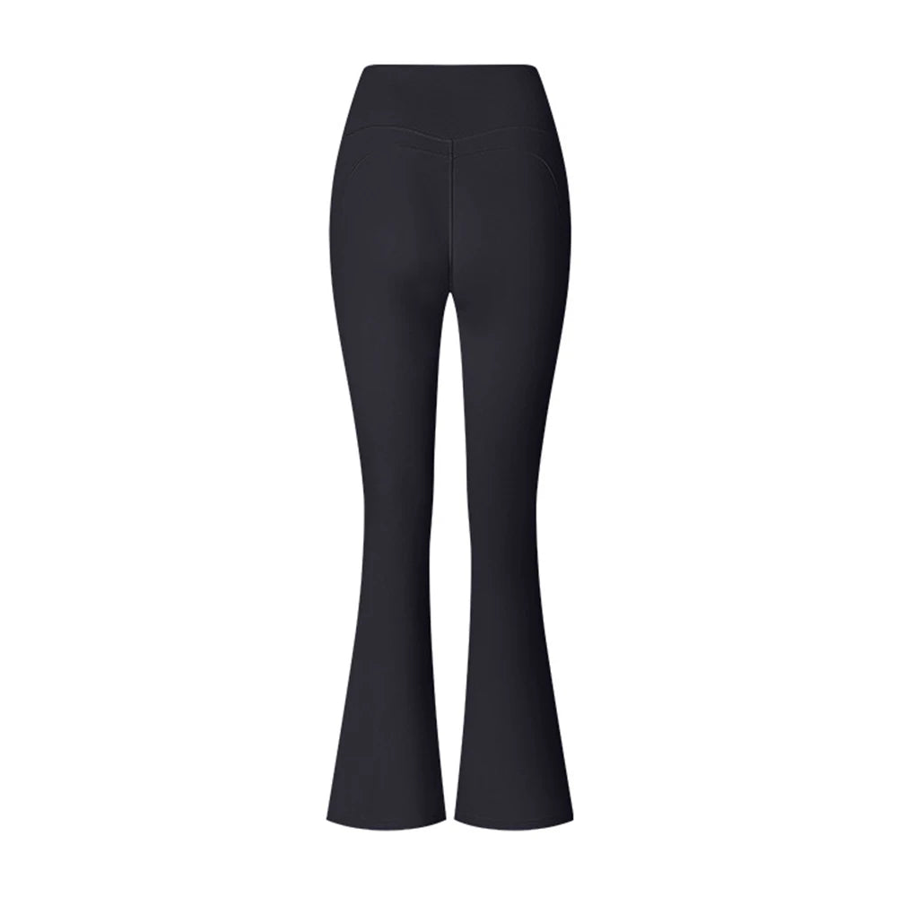 Flared Yoga Pants - High Waist Support and Stretch Comfort
