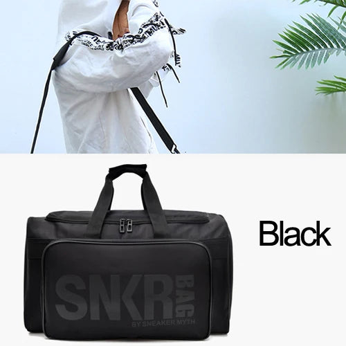 Large Multi-Compartment Sports Duffle - Waterproof Sneaker Gym Bag