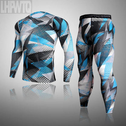 Men's Combat Camouflage Thermal Underwear Set - Winter Base Layer Compression Sports Set