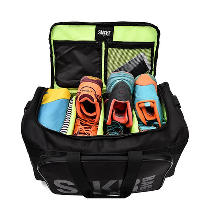 Large Multi-Compartment Sports Duffle - Waterproof Sneaker Gym Bag