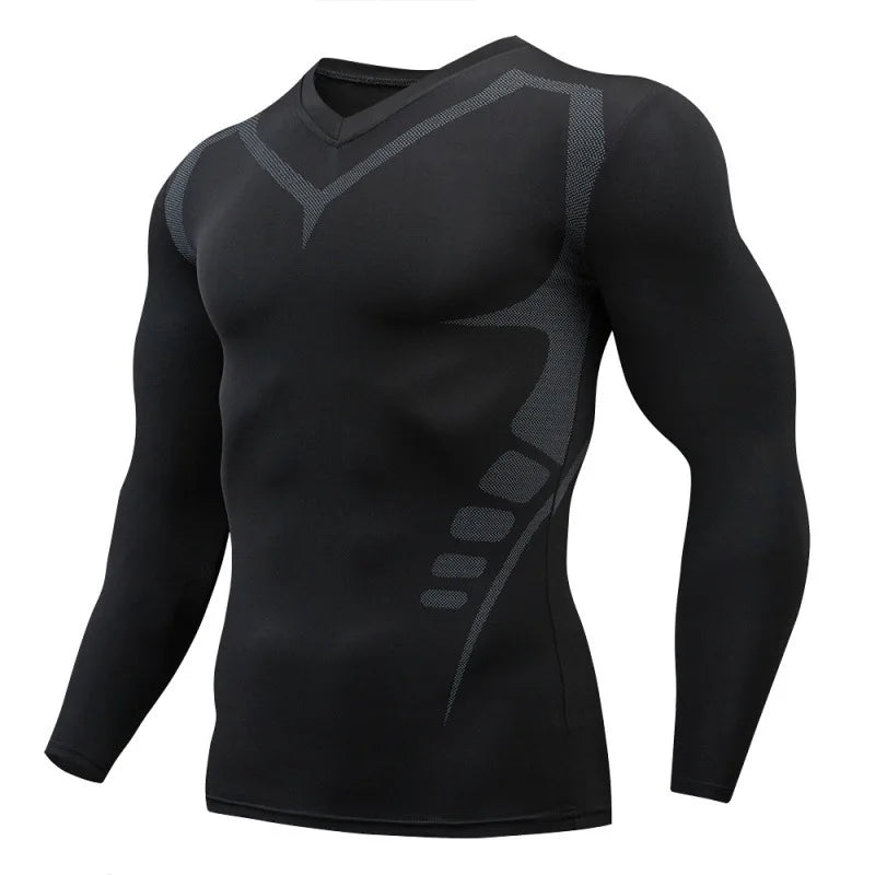 Men's Compression Athletic T-Shirt - Quick Dry Performance Training Top