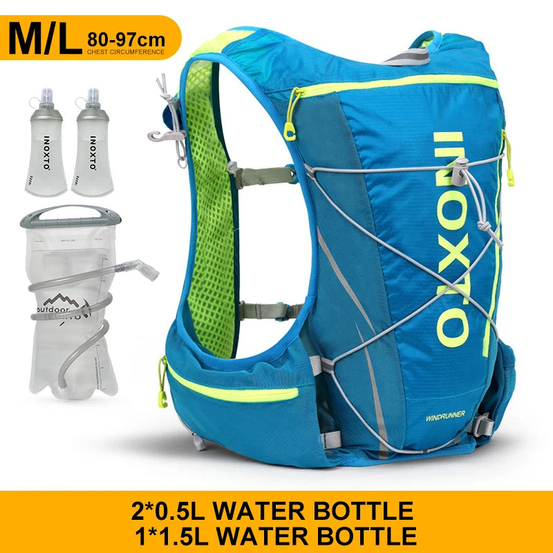 8L Hydration Running Vest - Lightweight Marathon Backpack