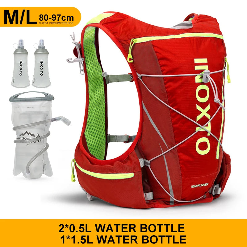 8L Hydration Running Vest - Lightweight Marathon Backpack