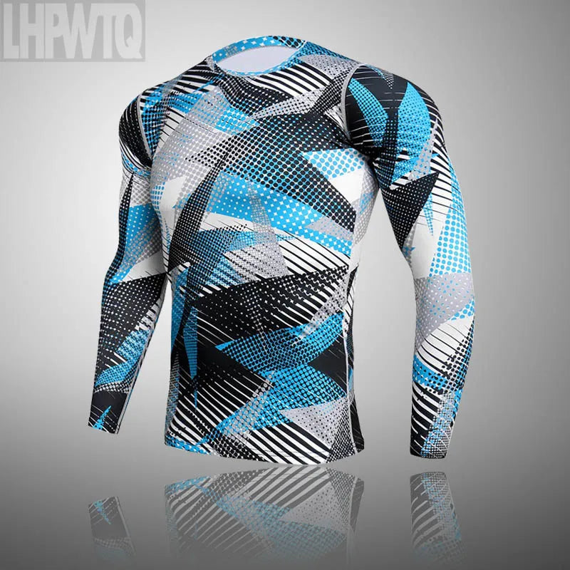 Men's Combat Camouflage Thermal Underwear Set - Winter Base Layer Compression Sports Set
