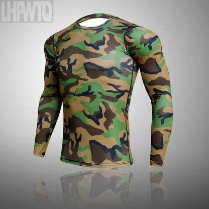Men's Combat Camouflage Thermal Underwear Set - Winter Base Layer Compression Sports Set