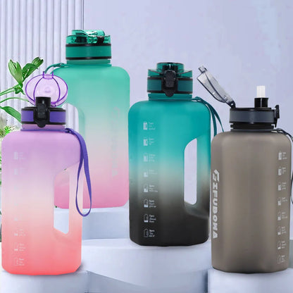 Motivational Water Bottle - Time Marker and Leak-Resistant Hydration