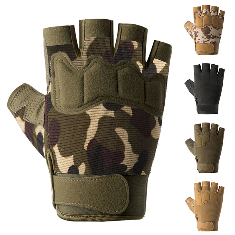 Fingerless Tactical Gloves - Anti-slip Grip For Training