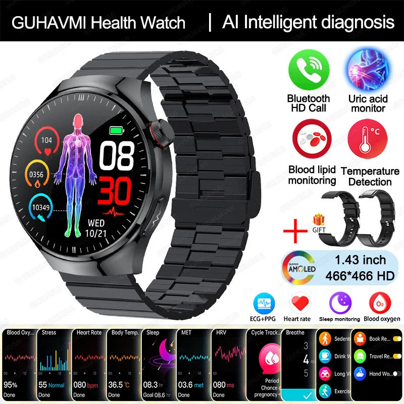 Smart Watch - Bluetooth Calling and Health Tracking