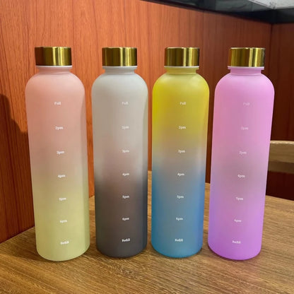 Motivational Water Bottle - Time Marker and Leak-Resistant Hydration