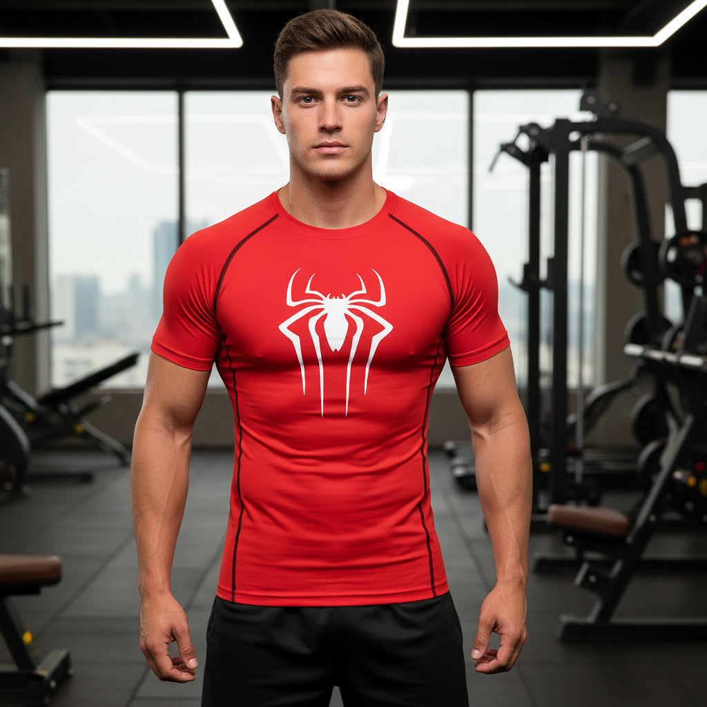 Men's Compression Fitness Shirt - Quick Dry Athletic Performance T-Shirt