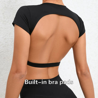 Workout Crop Top - Breathable Comfort and Flexible Fit