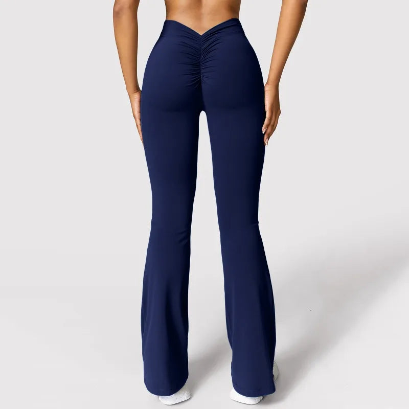V-Back High-Waist Leggings - Butt-Lift Fit and Comfort