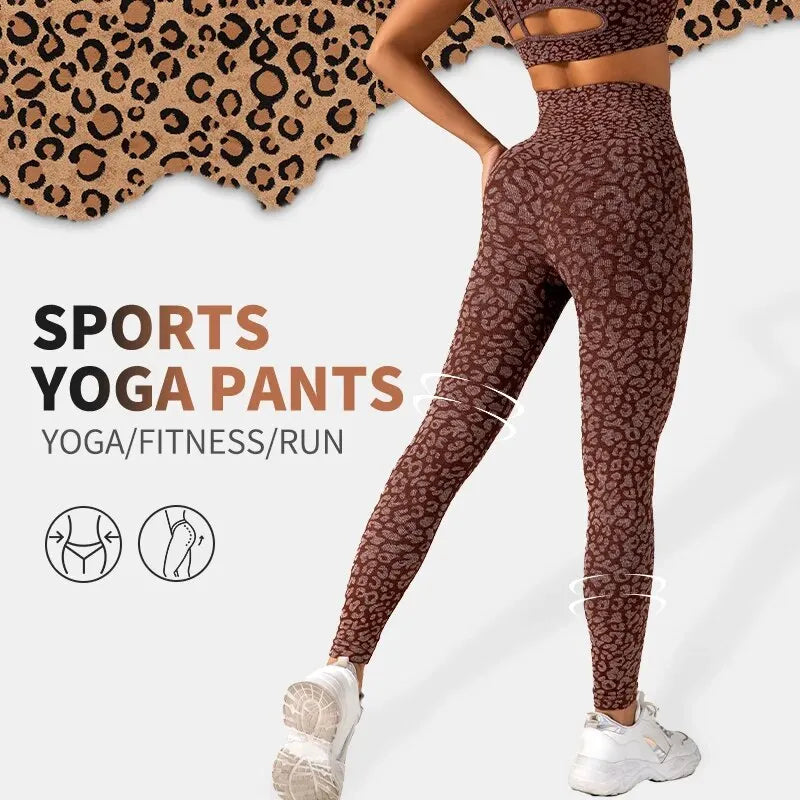 Seamless Leopard Leggings - Butt-Lift Fit and Comfort