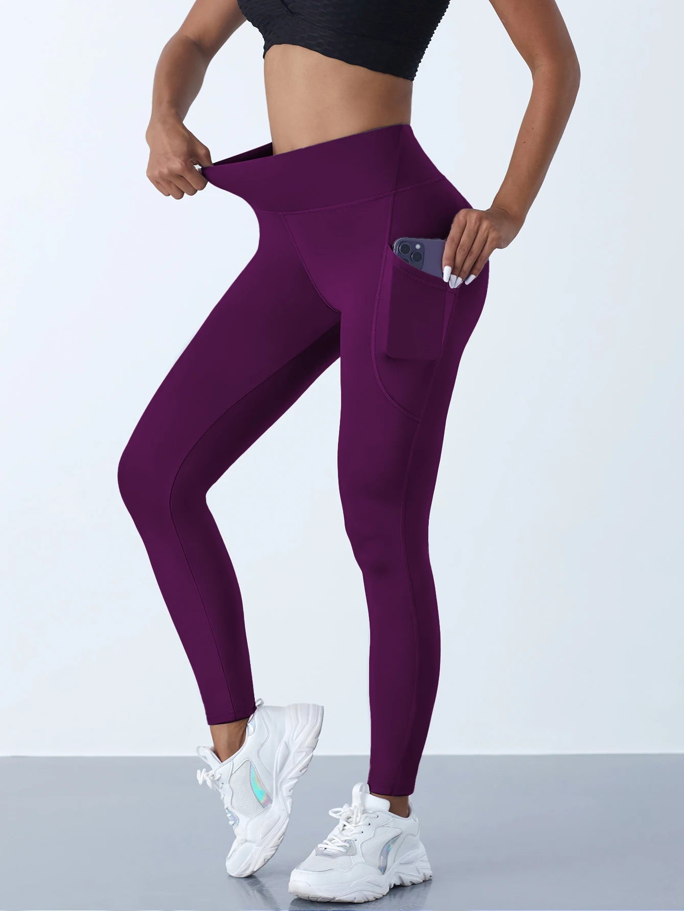 High-Waist Leggings - Tummy Support and Squat Comfort