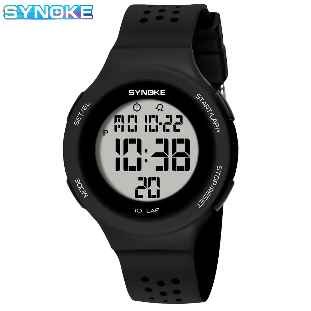 SYNOKE Ultra-Thin Digital Sport Watch - Waterproof Swimming Watch