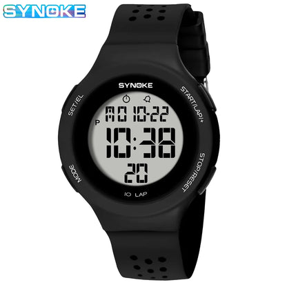 SYNOKE Ultra-Thin Digital Sport Watch - Waterproof Swimming Watch