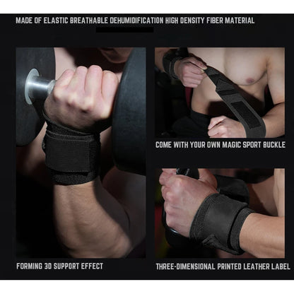 Weightlifting Wrist Wraps - Secure Support For Heavy Lifts