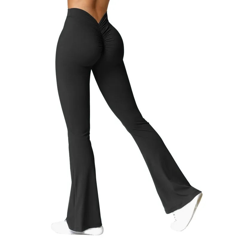 V-Back High-Waist Leggings - Butt-Lift Fit and Comfort