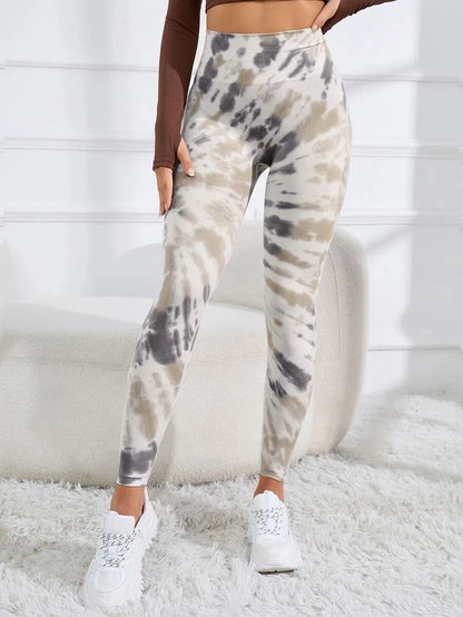 Tie-Dye Seamless Leggings - Butt-Lift Fit and Comfort