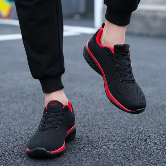 Knit Running Shoes - Breathable Comfort and Secure Fit