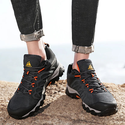 Leather Hiking Shoes - Durable Grip and All-Day Comfort