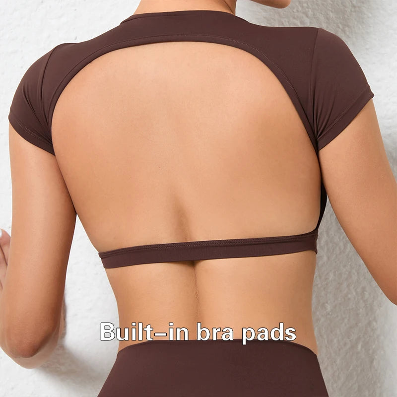 Workout Crop Top - Breathable Comfort and Flexible Fit