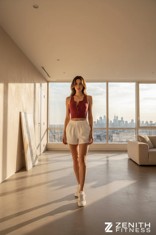 Front-Zip Sports Bra - High Support and Easy On and Off