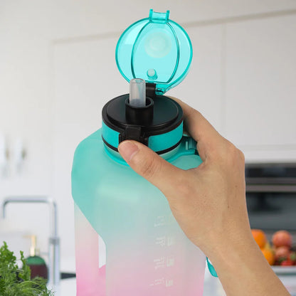 Motivational Water Bottle - Time Marker and Leak-Resistant Hydration