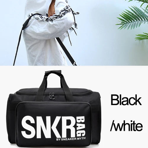 Large Multi-Compartment Sports Duffle - Waterproof Sneaker Gym Bag