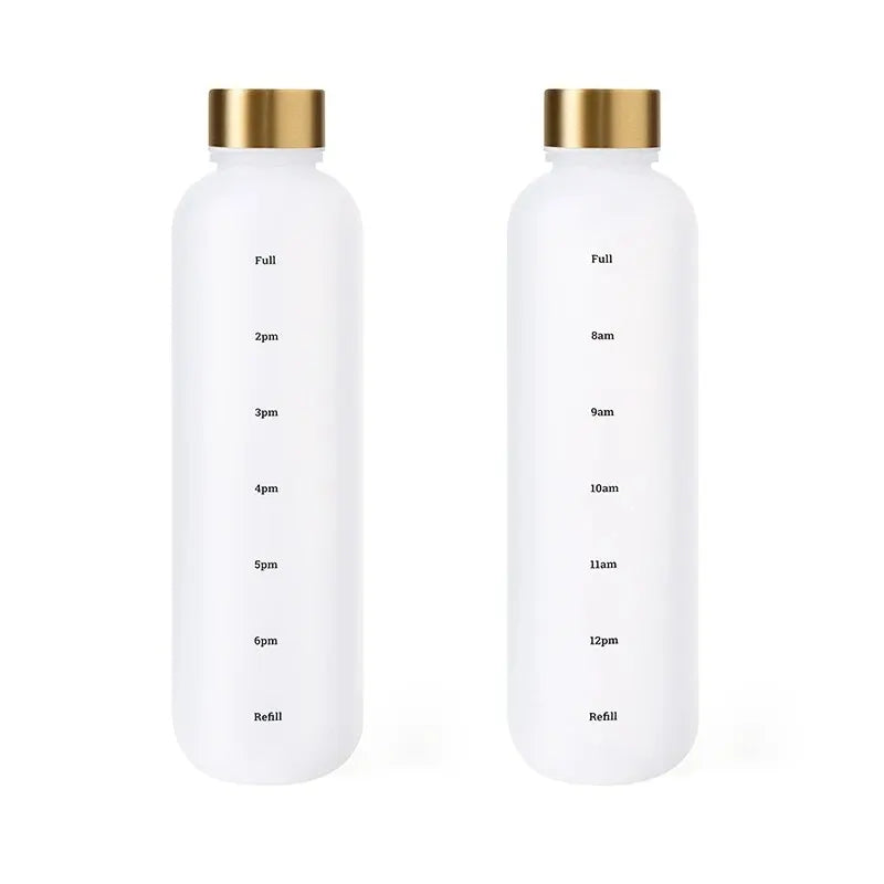 Motivational Water Bottle - Time Marker and Leak-Resistant Hydration