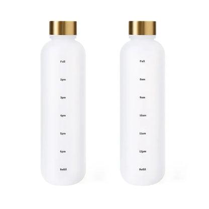 Motivational Water Bottle - Time Marker and Leak-Resistant Hydration