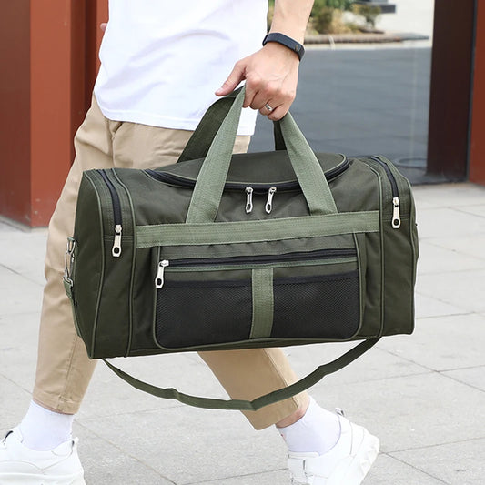 Large Capacity Travel Duffel Bag - Portable Shoulder Handbag
