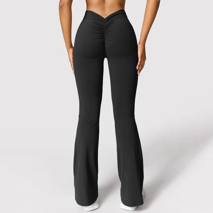V-Back High-Waist Leggings - Butt-Lift Fit and Comfort