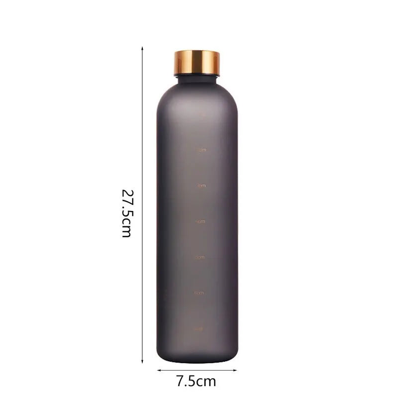 Motivational Water Bottle - Time Marker and Leak-Resistant Hydration