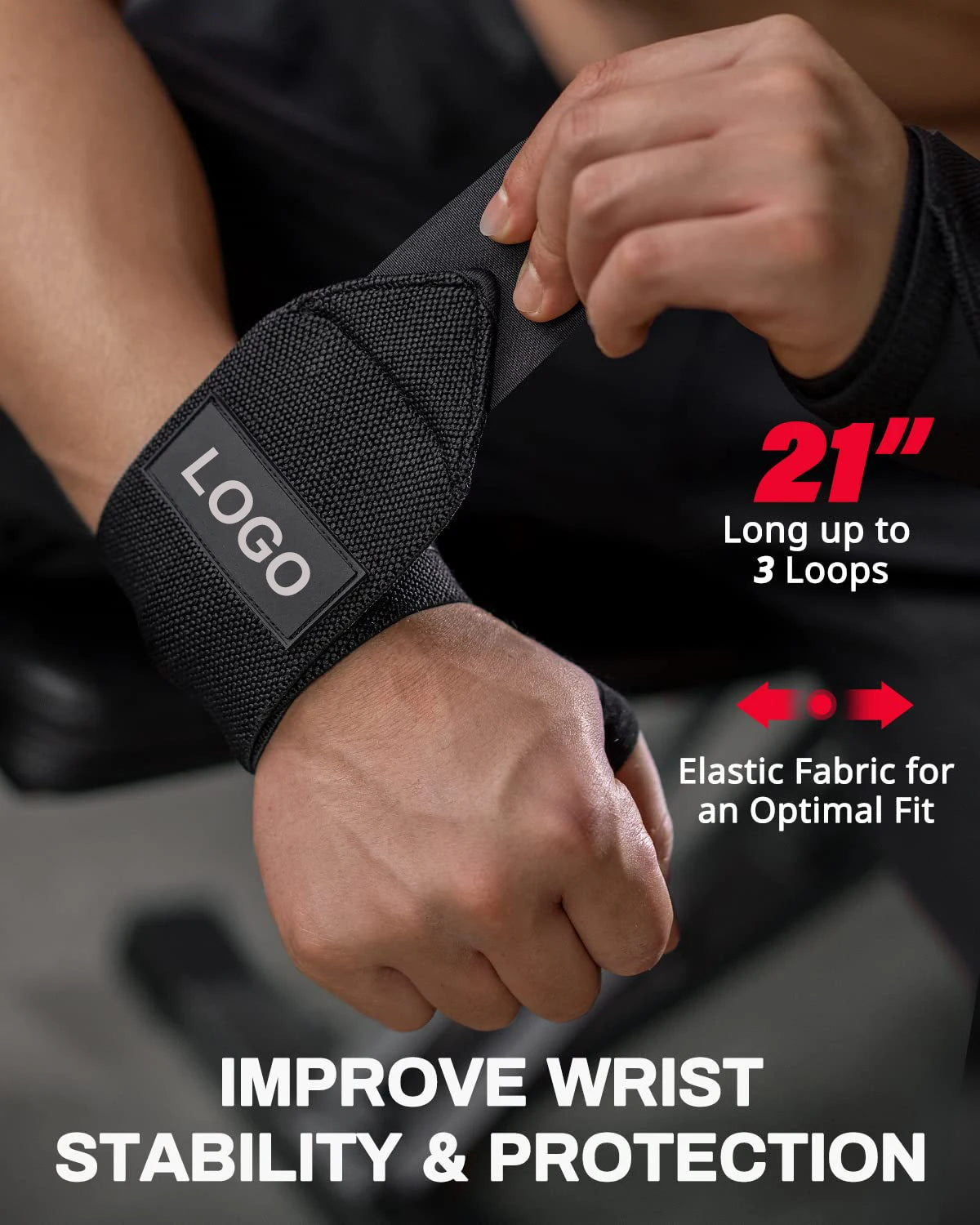 Weightlifting Wrist Wraps - Secure Support For Heavy Lifts