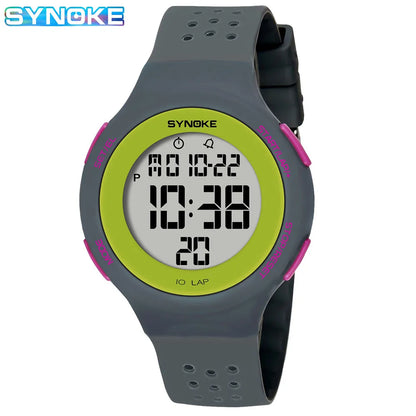 SYNOKE Ultra-Thin Digital Sport Watch - Waterproof Swimming Watch