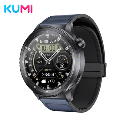 KUMI Gear GT3 AMOLED Smart Watch - AI Voice and Bluetooth Calling