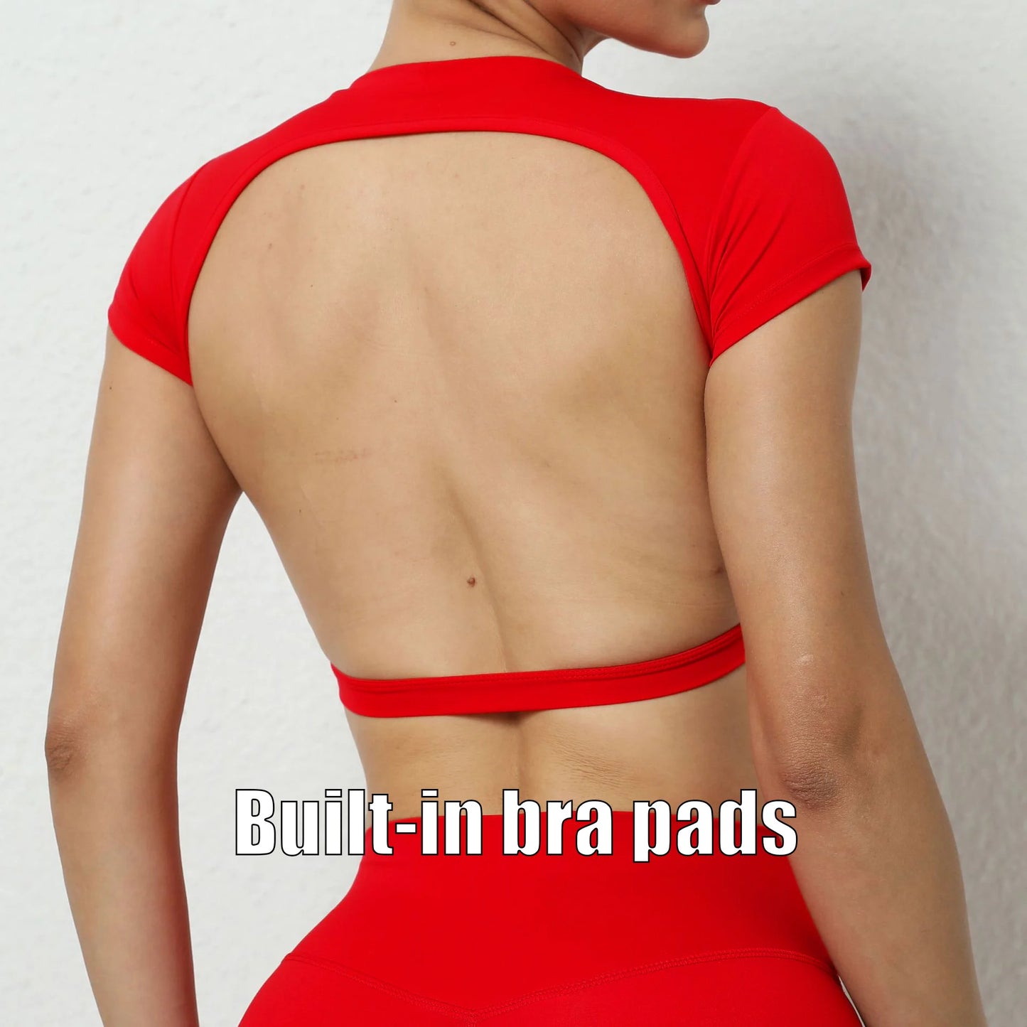 Workout Crop Top - Breathable Comfort and Flexible Fit