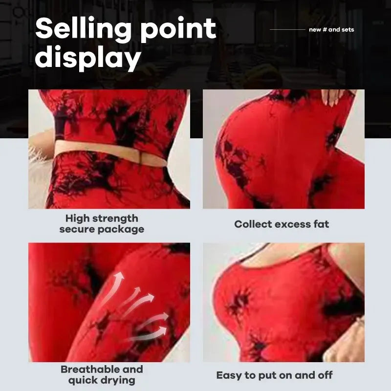 Tie-Dye Seamless Leggings - Butt-Lift Fit and Comfort