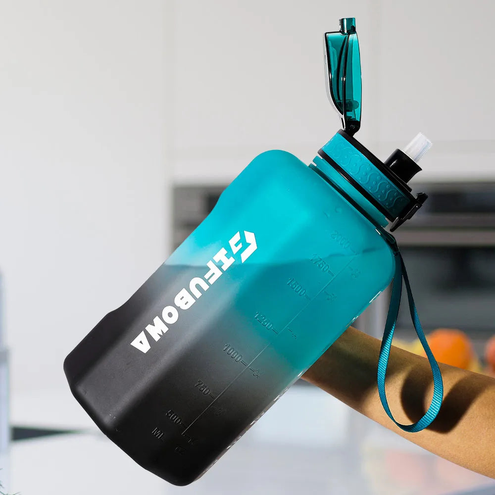 Motivational Water Bottle - Time Marker and Leak-Resistant Hydration