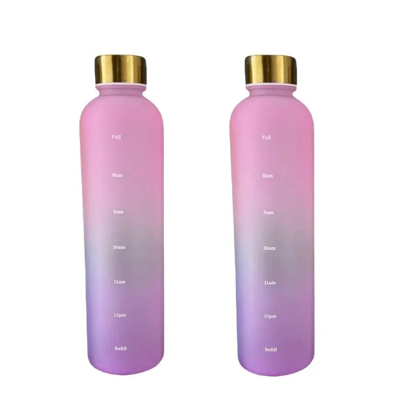 Motivational Water Bottle - Time Marker and Leak-Resistant Hydration