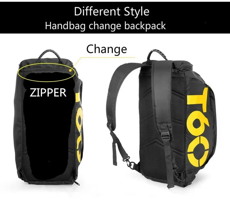 Waterproof Fitness Backpack - Large Capacity Gym Bag with Wet Pocket