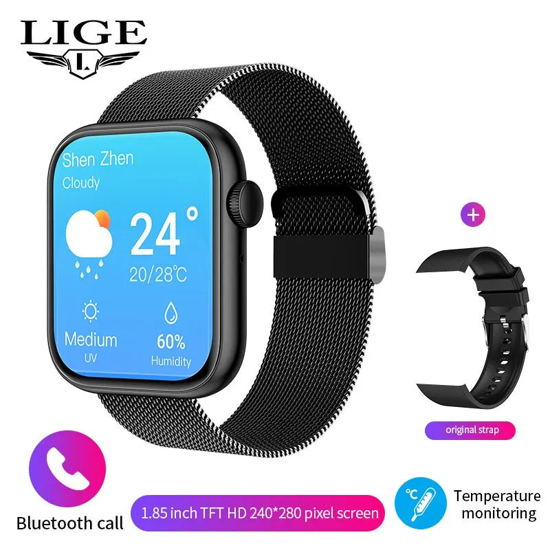 LIGE Women's Smart Watch - Bluetooth Calling and Fitness Tracker