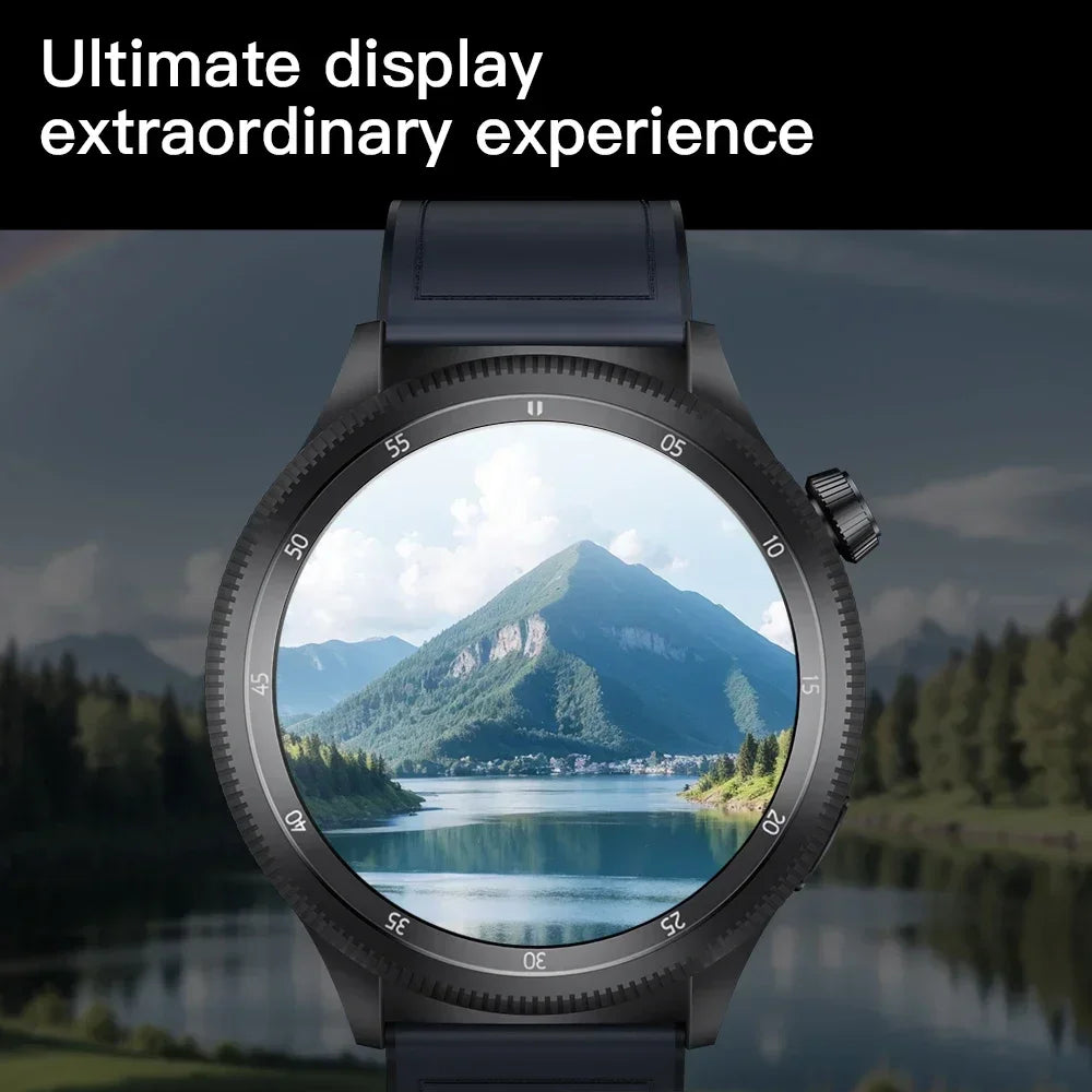 KUMI Gear GT3 AMOLED Smart Watch - AI Voice and Bluetooth Calling