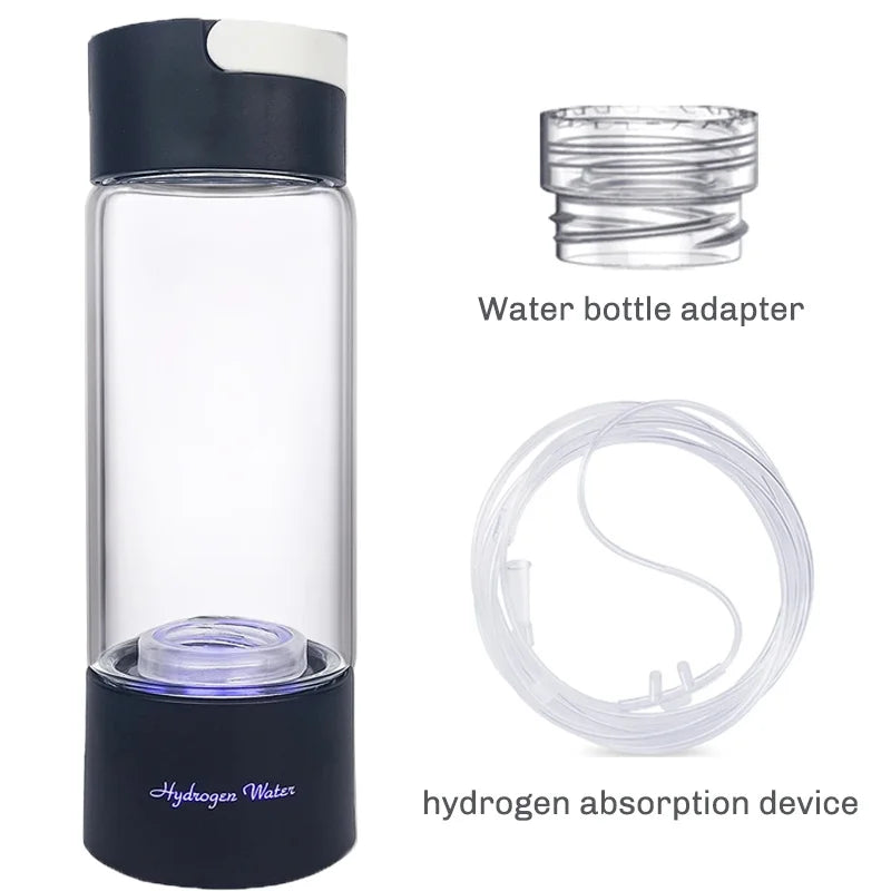 Portable Hydrogen Water Bottle About 420 ML - Hydrogen-rich Water