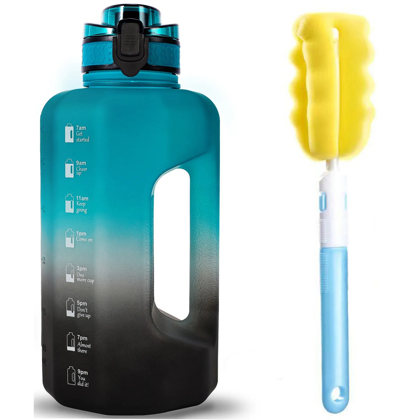 Motivational Water Bottle - Time Marker and Leak-Resistant Hydration