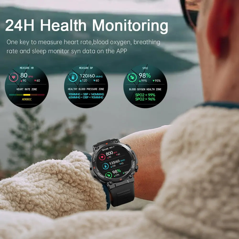 Smart Watch - Bluetooth Calling and Health Tracking